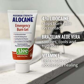 Alocane Burn Gel - Fast Relief from Burns & Sunburns