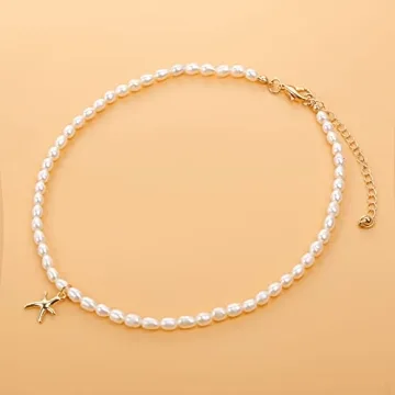 Elegant Pearl Choker Necklace for Women and Girls