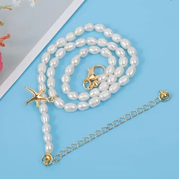 Elegant Pearl Choker Necklace for Women and Girls