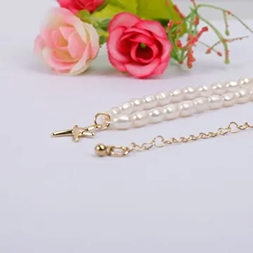 Elegant Pearl Choker Necklace for Women and Girls