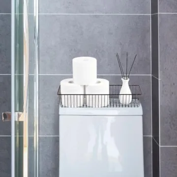 Farmhouse Metal Wire Storage Organizer Bins for Home - Set of 2