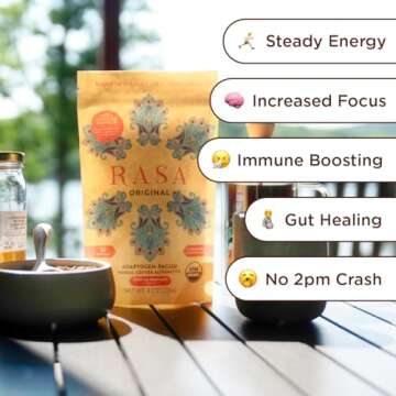 Rasa Original – Adaptogenic Mushroom Coffee Alternative to Support Better Overall Wellness, Better...