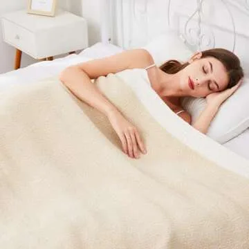 SeaRoomy Throw Blanket, Super Soft Microfiber Knit Throw Blanket, Warm Cozy Fluffy Lightweight Blanket for Couch Sofa Bed Room Decor