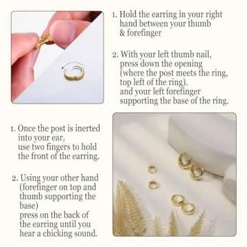 Tasiso Small Hoop Earrings for Women, Dainty 14K Gold Plated Huggie Hoop Earrings Lightweight Hypoallergenic Earring Set Cute Earrings Pack for Women Trendy Jewelry Gifts