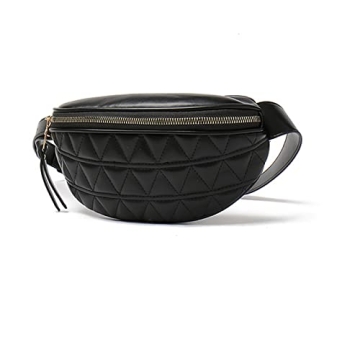 Fashion Waist Packs for Women - Quilted Belt Bag for Casual, Travel & Sports