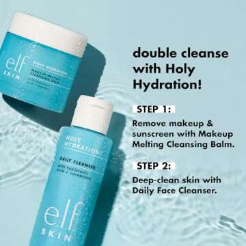 e.l.f. SKIN Holy Hydration! Daily Cleanser, Face Cleanser For Washing Away Excess Oil, Impurities & Makeup, Made With Hyaluronic Acid, Vegan & Cruelty-Free