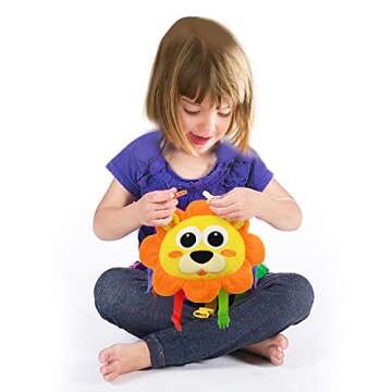 Toddler Learning Toy with Colors & Buckles for Fun