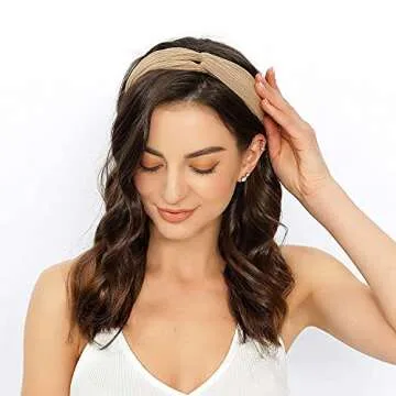 Ergonflow 10 Pack Headbands for Women Boho Bands Twisted Headband Criss Cross Head Wraps Bows Hair Accessories for Women and Girls