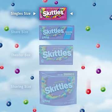SKITTLES Candy, Wild Berry Fruit Chews, 36 Count Pack with Fun Flavors