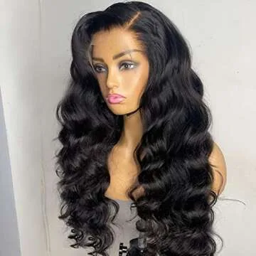 BEEOS Ultra-fitted 13x6 SKINLIKE Real HD Lace Front Wig, Body Wave 0.1mm Ultra-thin Swiss Lace Pre Plucked and Bleached knots Hairline 180% Density Full Cuticle Aligned Virgin Human Hair Wig 30 Inch