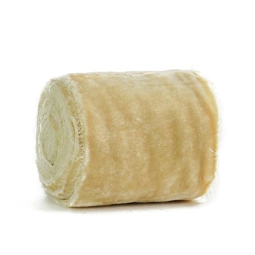 MEEDEE Beige Fringe 3 Inch Raw Edge Silk for Wreaths, Flower Bouquet, Photography, Dress Sash, Baby Shower, Wedding Decor (3 Yards)