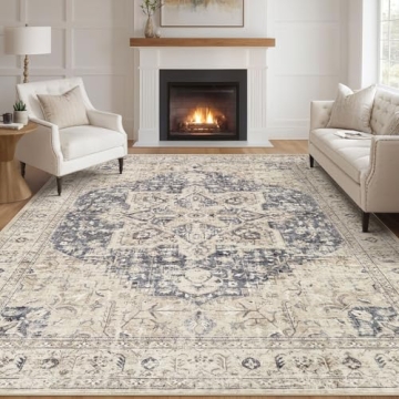Stylish 9x12 Washable Area Rug for Home Décor
