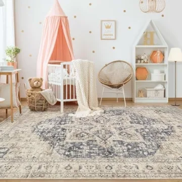 Stylish 9x12 Washable Area Rug for Home Décor