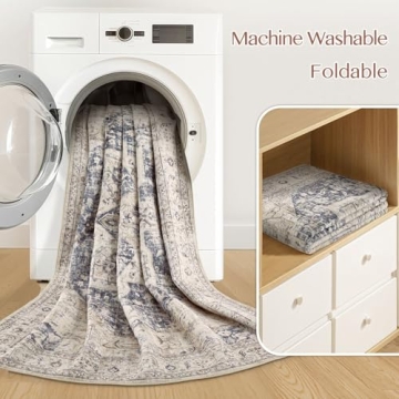 Stylish 9x12 Washable Area Rug for Home Décor