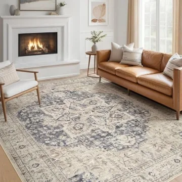 Stylish 9x12 Washable Area Rug for Home Décor