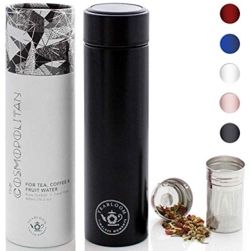 Teabloom - The ORIGINAL All-Brew Travel Tumbler & Thermos | OPRAH’s Favorite | 16oz/480ml Insulate...