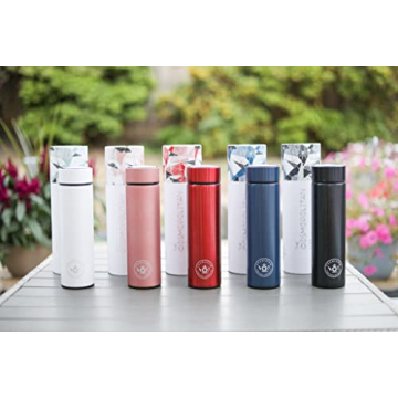 Teabloom - The ORIGINAL All-Brew Travel Tumbler & Thermos | OPRAH’s Favorite | 16oz/480ml Insulated Water Bottle/Tea Flask/Cold Brew Coffee Mug