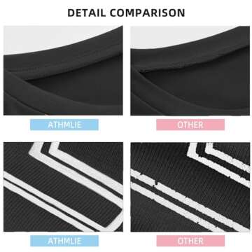 ATHMILE Women’s Oversized T Shirts - Casual Comfort Blouse for Summer