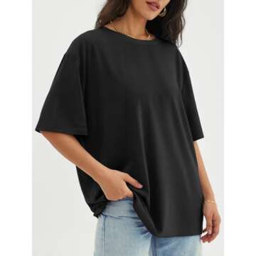 ATHMILE Oversized T Shirts for Women - Casual Comfort Tops
