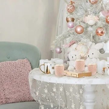 SHMILMH 24PC Glass Candle Holders Set for Elegant Events