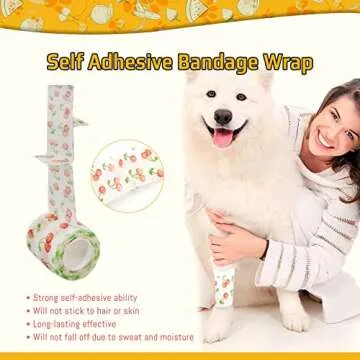 SafeSense Vet Wrap 6 Pack for Pets, Breathable & Self-Adhesive