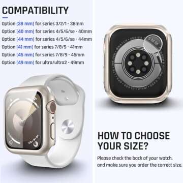 Goton Waterproof Screen Protector Case for Apple Watch 41mm