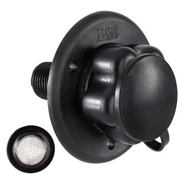 RecPro RV City Water Fill Inlet - Plastic Flange for RVs