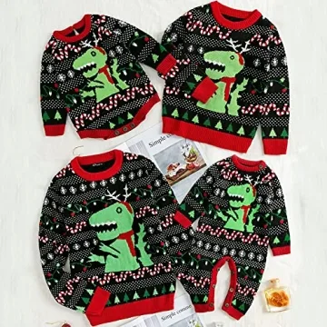 Simplee Kids Ugly Christmas Sweater Family Matching Outfits