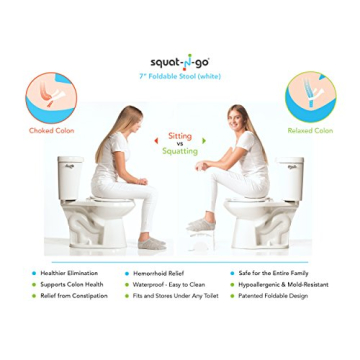 Squat N Go Folding Stool for Healthy Bathroom Use