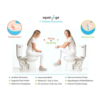 Squat N Go Folding Stool for Healthy Bathroom Use