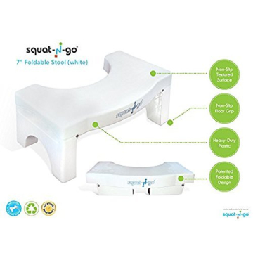 Squat N Go Folding Stool for Healthy Bathroom Use