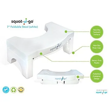 Squat N Go Folding Stool for Healthy Bathroom Use