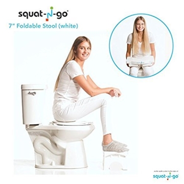 Squat N Go Folding Stool for Healthy Bathroom Use