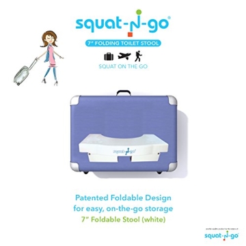 Squat N Go Folding Stool for Healthy Bathroom Use
