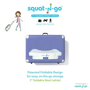 Squat N Go Folding Stool for Healthy Bathroom Use