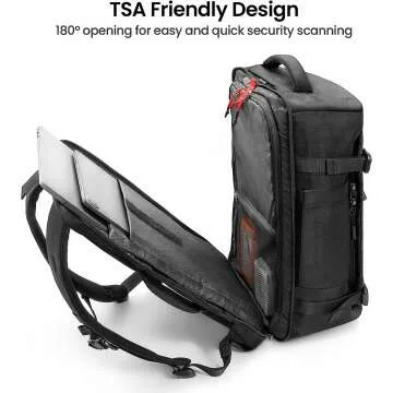 tomtoc Travel Backpack - 40L Lightweight & Stylish