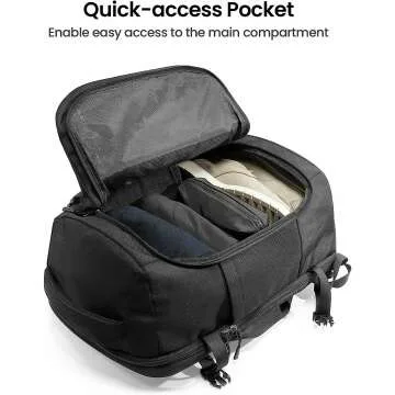 tomtoc Travel Backpack - 40L Lightweight & Stylish