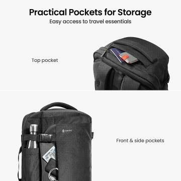 tomtoc Travel Backpack - 40L Lightweight & Stylish