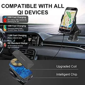 Wireless Car Charger Mount for Fast Charging on the Go