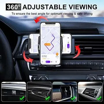Wireless Car Charger Mount for Fast Charging on the Go