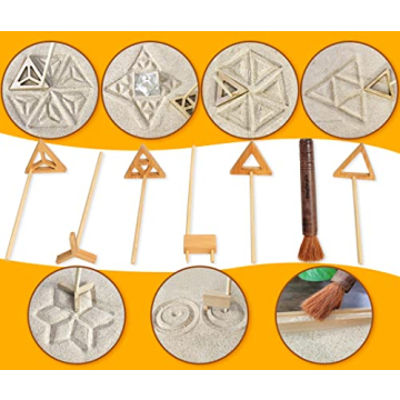 Tranquil 15PCS Zen Garden Tools Set for Mindfulness