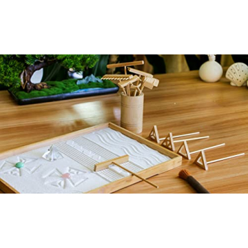 Tranquil 15PCS Zen Garden Tools Set for Mindfulness