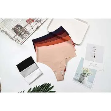 High Waisted Seamless Thongs for Women - 6 Pack