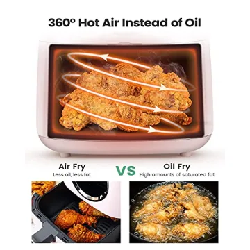 KOOC Large Air Fryer - 4.5 Quart Electric Oven Cooker