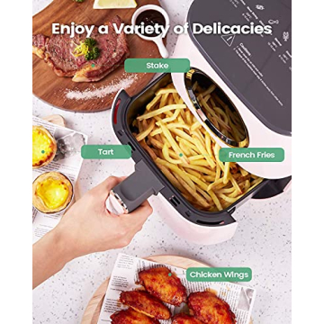 KOOC Large Air Fryer - 4.5 Quart Electric Oven Cooker