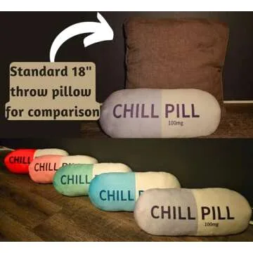 Chill Pill Pillow - Trendy Throw Pillow for All Ages