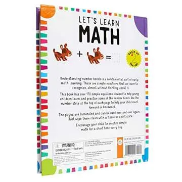 Let's Learn First Math Skills Workbook for Kids