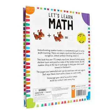 Let's Learn First Math Skills Workbook for Kids