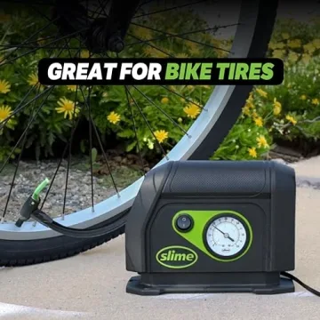 Portable Tire Inflator with Dial Gauge and LED Light