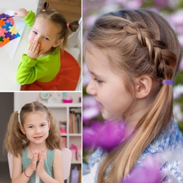 200PCS No Crease Elastic Hair Ties for Kids Girls Toddler